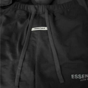 Fear of God Essentials Black Athletic Shorts